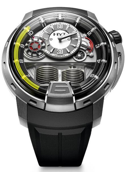 Review Replica HYT h1-titanium 148-TT-11-GF-RU watch - Click Image to Close